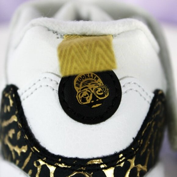Jordan Spizike Low BT Toddler Size 9C White Black Metallic Gold - Picture 7 of 10